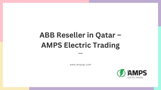ABB Reseller in Qatar – AMPS Electric trading