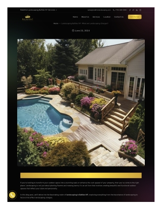 Landscaping Buffalo NY What are Landscaping Charges