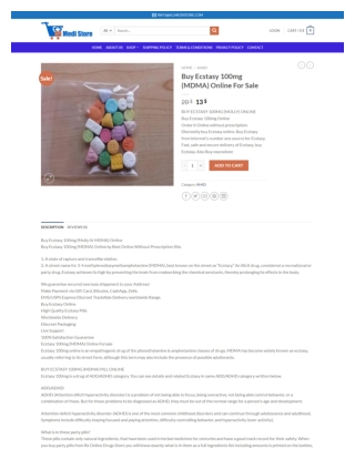 Buy Ecstasy 100mg (MDMA) Online For Sale in Germany - allmedistore.com