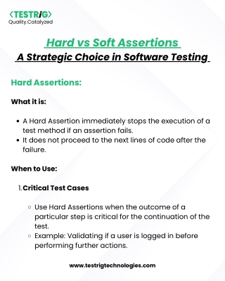 Hard or Soft Assertions in testing