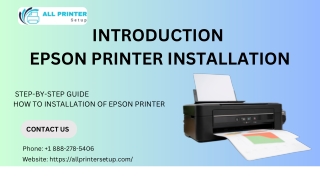 Epson Printer Installation: A Step-by-Step Guide