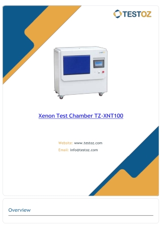 Xenon Test Chamber TZ-XNT100