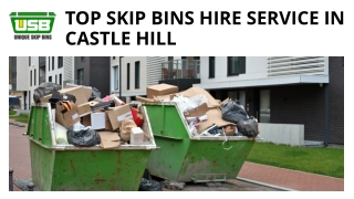 Top Skip Bins Hire Service in Castle Hill