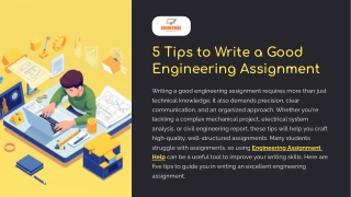 5 Tips to Write a Good Engineering Assignment