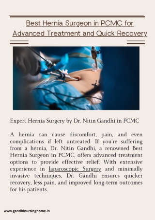 Best Hernia Surgeon in PCMC for Advanced Treatment and Quick Recovery