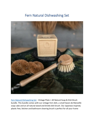 Fern Natural Dishwashing Set