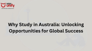 Why Study in Australia: A Life-Changing Experience