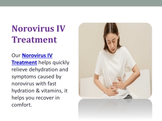 Norovirus IV Treatment