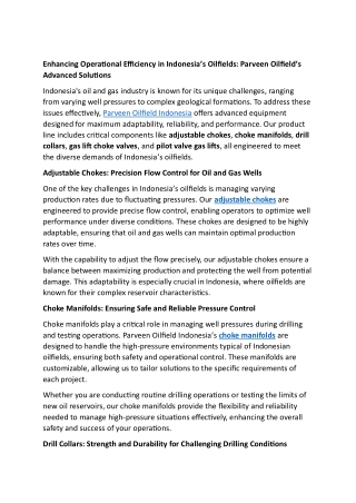 Enhancing Operational Efficiency in Indonesia