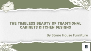 The Timeless Beauty of Traditional Cabinets Kitchen Designs