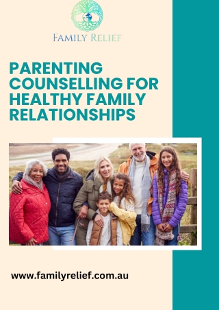 Parenting Counselling for Healthy Family Relationships