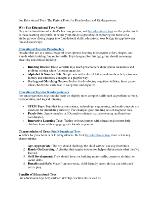 Top Brain Development Toys | MYFLYI