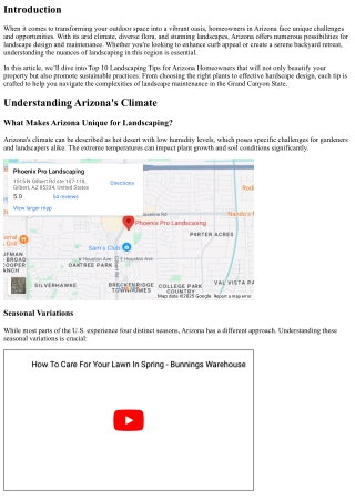 **Top 10 Landscaping Tips for Arizona Homeowners**