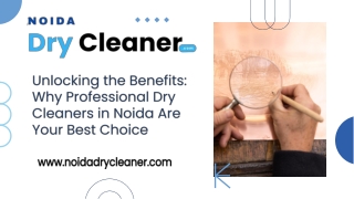 Why Choose Professional Dry Cleaners in Noida A Comprehensive Guide