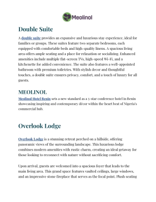 Discovering the Best Hotel in Benin: Your Ultimate Guide to Luxury and Comfort