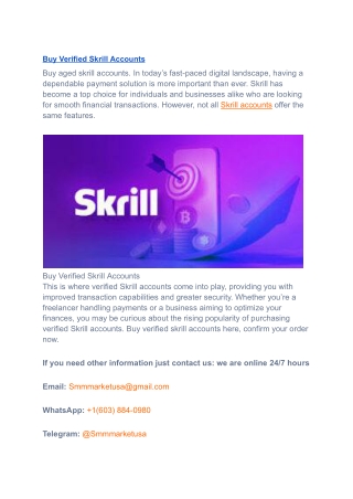 To 11 Best Sites To Buy Verified Skrill Accounts in this year (3)