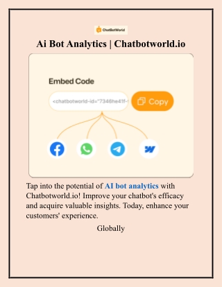 Ai Bot Analytics  Chatbotworld.io