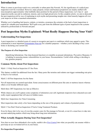 Pest Inspection Myths Explained: What Really Happens During Your Visit?