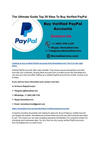 The Ultimate Guide Top 29 Sites To Buy Verified PayPal (1)