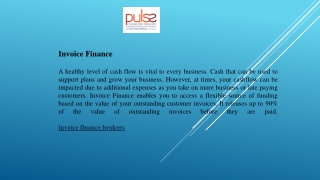Invoice Finance Brokers – Finding the Best Financial Solutions