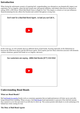 $500 vs $99 Down: Which Bail Bond Option is Right for You?