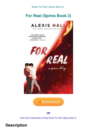 Books For Real (Spires Book 3)