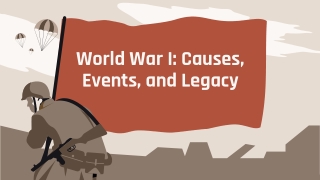 World War I: Causes, Events, and Legacy