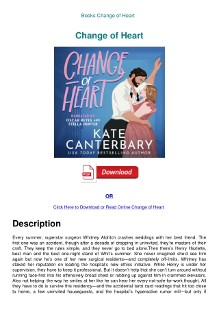 Books Change of Heart