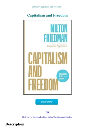 eBooks Capitalism and Freedom