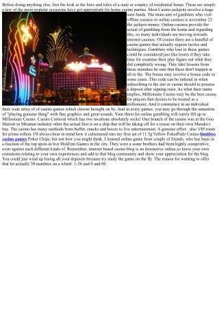 Casino Gambling And Sports Betting Are Not The Same