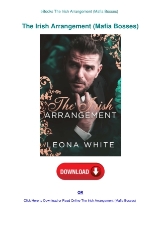 eBooks The Irish Arrangement (Mafia Bosses)
