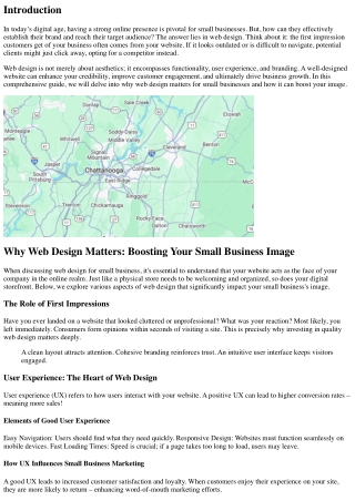 Why Web Design Matters: Boosting Your Small Business Image