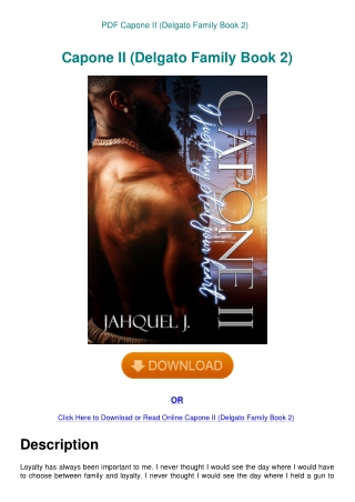 PDF Capone II (Delgato Family Book 2)
