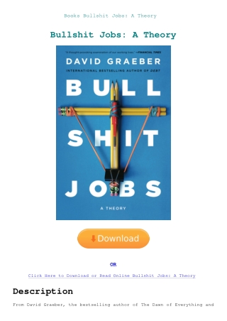 Books Bullshit Jobs A Theory
