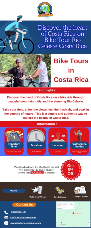 Infographic-Discover the heart of Costa Rica on Bike Tour Rio Celeste Costa Rica