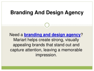 Branding And Design Agency