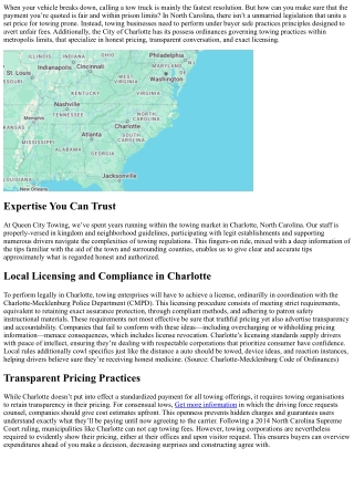 How Much Can a Towing Company Legally Charge in North Carolina?