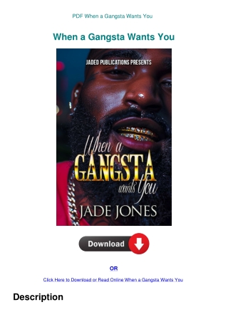 PDF When a Gangsta Wants You