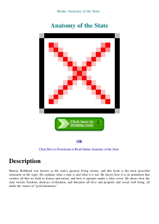 Books Anatomy of the State