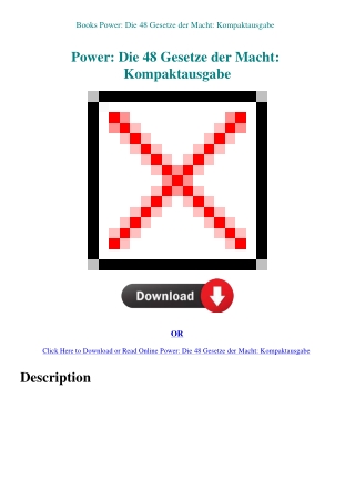 Books Power Die 48 Gesetze der Macht Kompaktausgabe