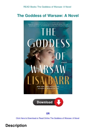 READ Books The Goddess of Warsaw A Novel