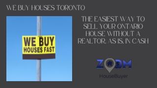 We Buy Houses Toronto