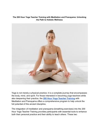 200 hour yoga