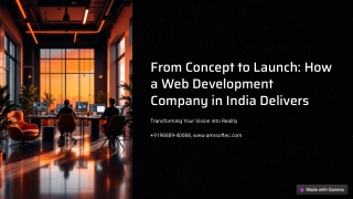From Concept to Launch: How a Web Development Company in India Delivers