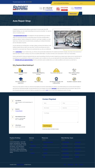 Best Pre-Engineered Steel Auto Shop in the USA