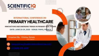 International Conference on Primary Healthcare 2025