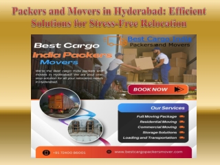 Packers and Movers in Hyderabad Efficient Solutions for Stress-Free Relocation