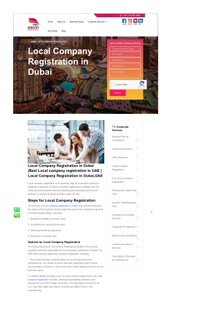 Local Company Registration in Dubai