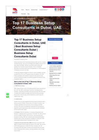 Top 17 Business Setup Consultants in Dubai, UAE