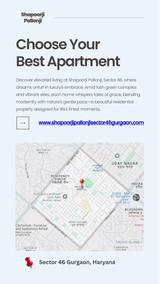 Shapoorji Pallonji Sector 46 Gurgaon: Apartment Layouts and Amenities